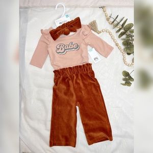 PL Baby “Babe” outfit w/headband-24 mo.-NWT